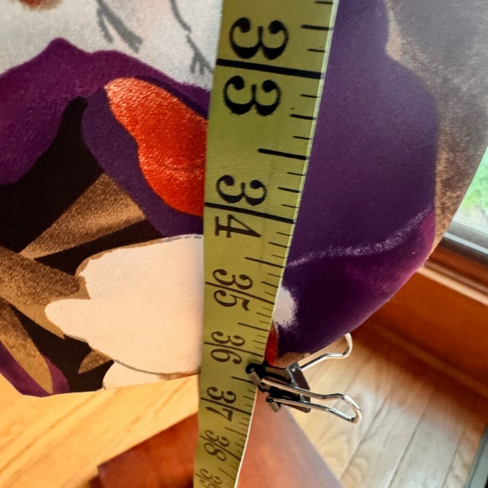 Tahari Purple Floral Sheath Dress Satin Polyester Blend, SZ 12, EUC - Picture 7 of 14